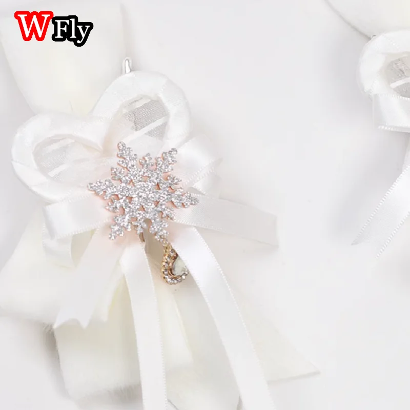 القوطية Harajuku Y2K فتاة لوليتا اليابانية الخريف/الشتاء ندفة الثلج زوج لطيف شعري مزدوج ذيل حصان خوذة مشبك شعر دبوس الشعر