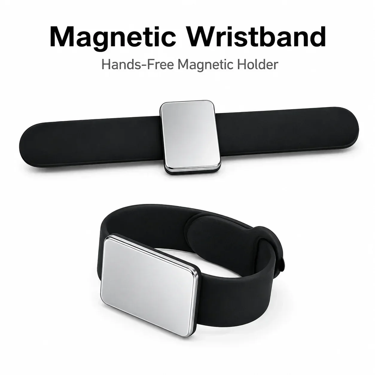 Magnetic Bracelet Watch Band, Strong Magnet Clasp Wrist Strap for Smartwatch, Adjustable Comfort Fit view 5