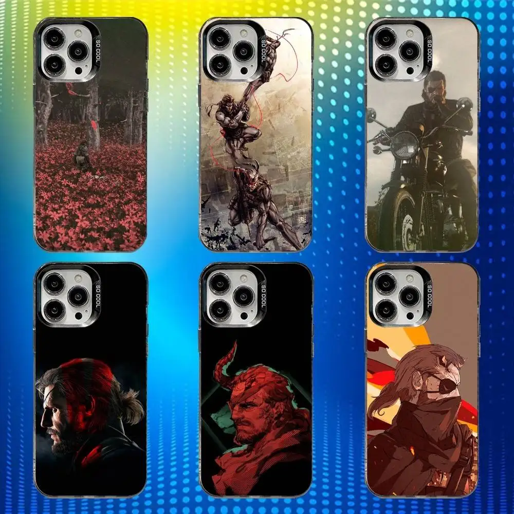 

M-Metal Gear Solids Phone Case For iPhone 16,15,14,13,12,11,Mini,Pro,SE,MAX White Matte Shockproof Cover