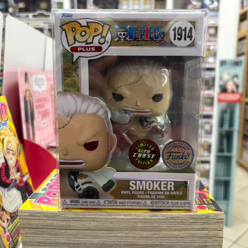 Funko Pop Original de One Piece: Smoker # Figura de Vinilo de 1914, Anime, Manga, Estatua Coleccionable, Muñeca Decorativa, Edición Limitada, Modelo de Juguete, Regalo