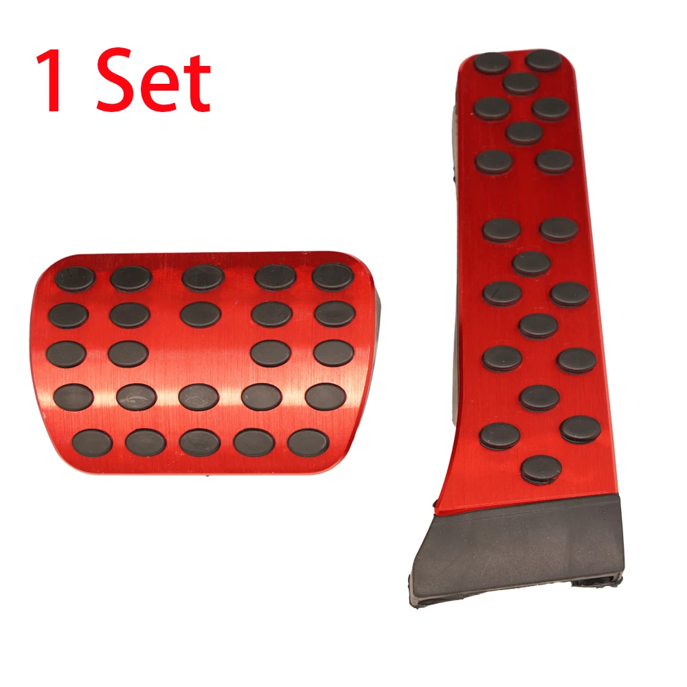 

1set Aluminum Car Pedals Foot Brake Accelerator Gas Pedal Pad Cover for Mercedes-Benz C CLS E GLK SLK W205 W212 W222 Accessory