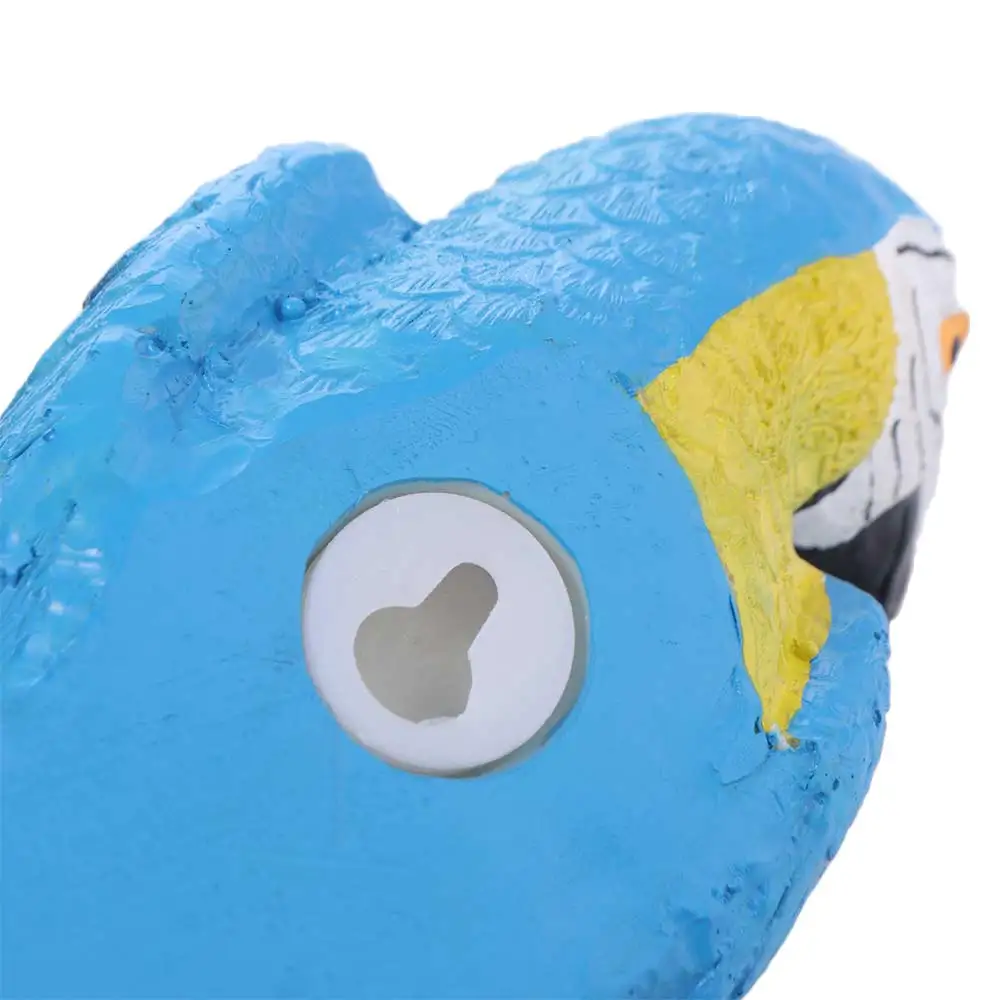 Garden Decoration Resin Parrot Statue Wall Mounted Hanging DIY Garden Sculptures Vivid Exquisite Bird Figurines Garden