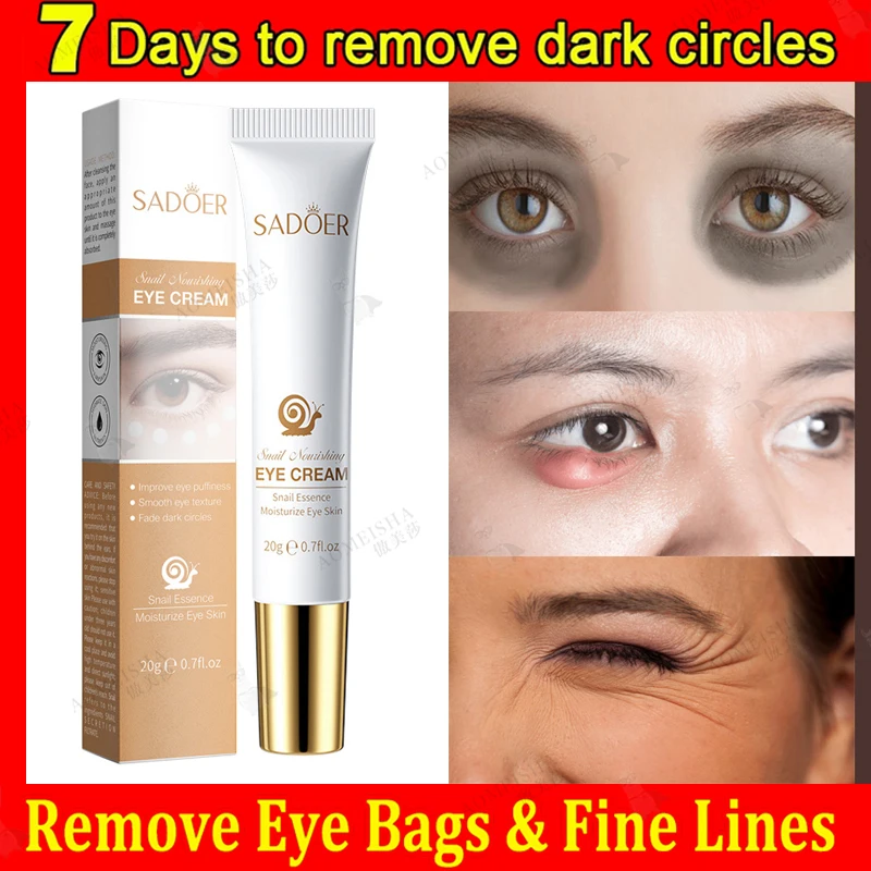 Lighten Dark Circles Remove Eye Bags Puffy Eyes Reduce Wrinkles Fine Lines Anti-Aging Remover Eye Fat Particles Delicate Firmnes