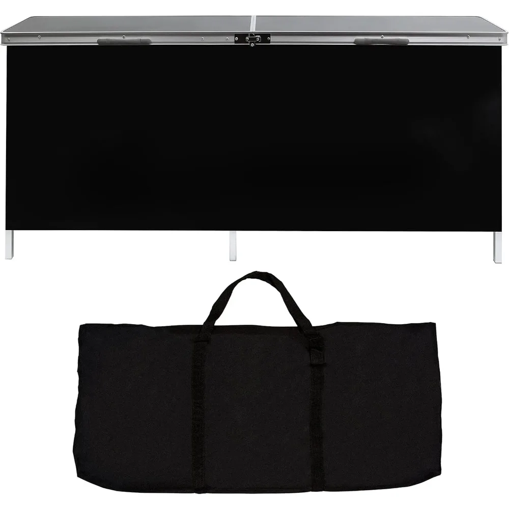 Table de bar portable, noire