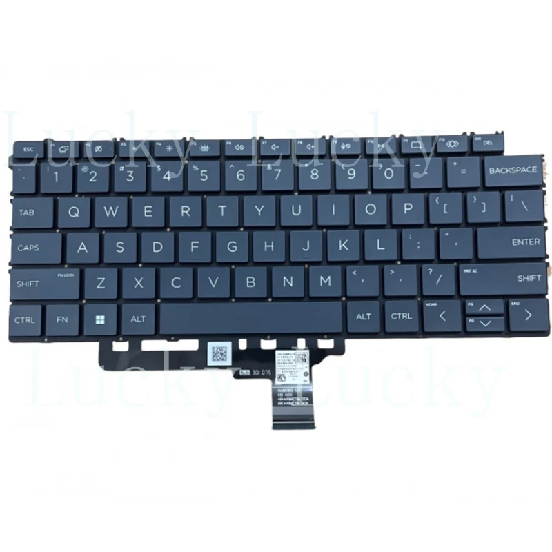 

Новая клавиатура с подсветкой для ноутбука HP Spectre x360 14-EU 14-EU0000 14-EU0008CA, американская раскладка, синяя