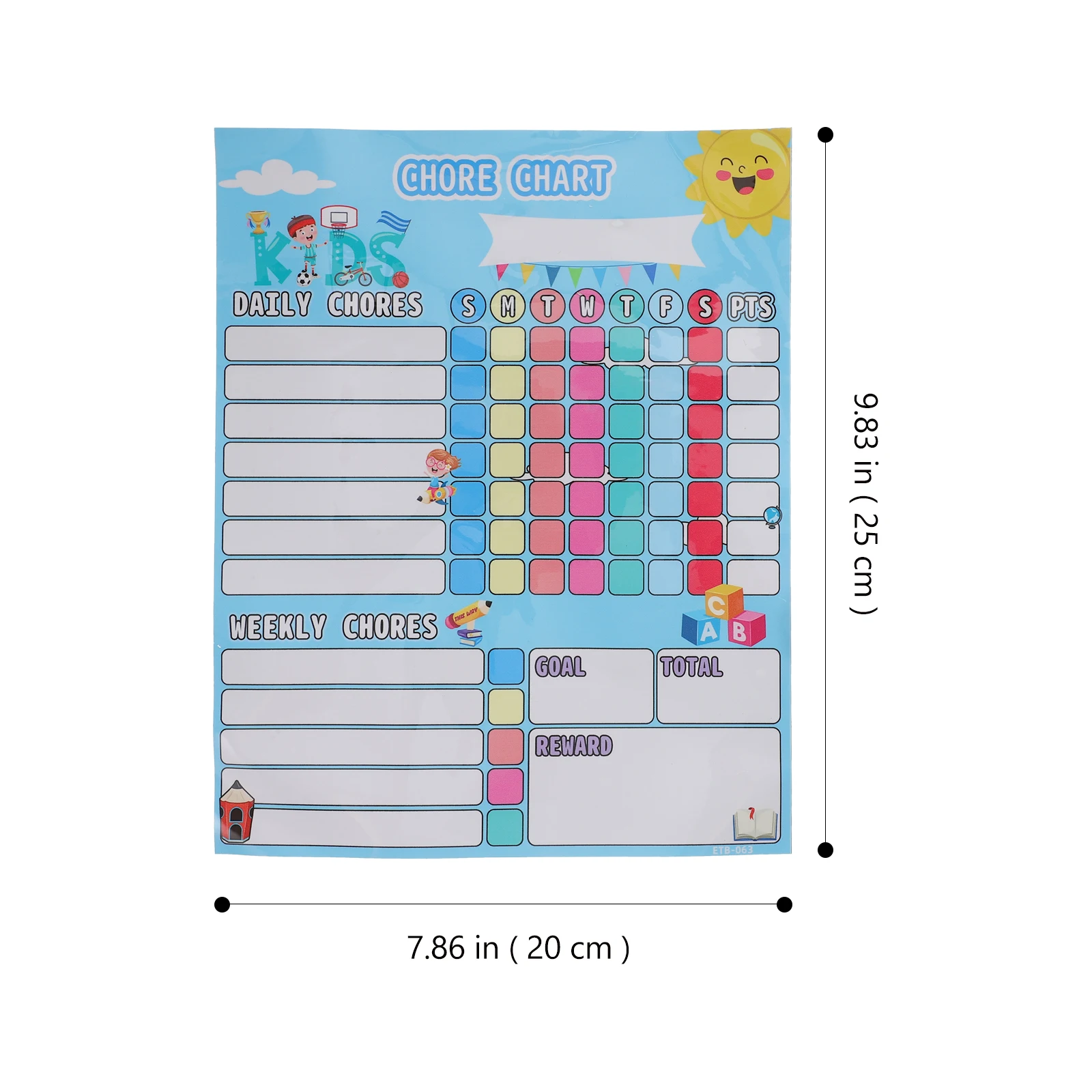 1 Set Of Reward Chart Refrigerator Magnet Household Behavior Chart Convenient Kids Calendar