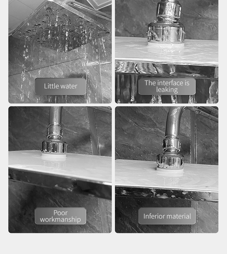 Neuer 25CM Druckverstärkter Deckenmontierter Duschkopf mit Supercharge-Technologie, Großer Durchfluss, ABS-Verstärkter Hochdruck-Regenduschkopf – Detail 6