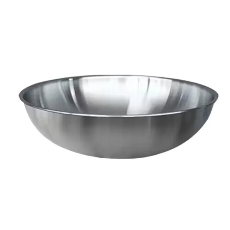 Thiened 304 Stainl Steel Chinese Sle round Bowl for Waing Vegetables ing Dough And Hot Pot Ideal for General Use