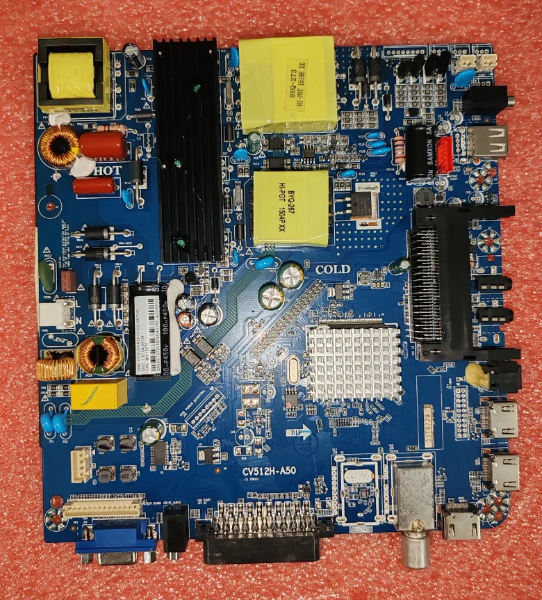 

CV512H-A50 Three in one TV motherboard 1.87.04.00104 BH-15070 95--105v 600MA X2 FOR 190x1080