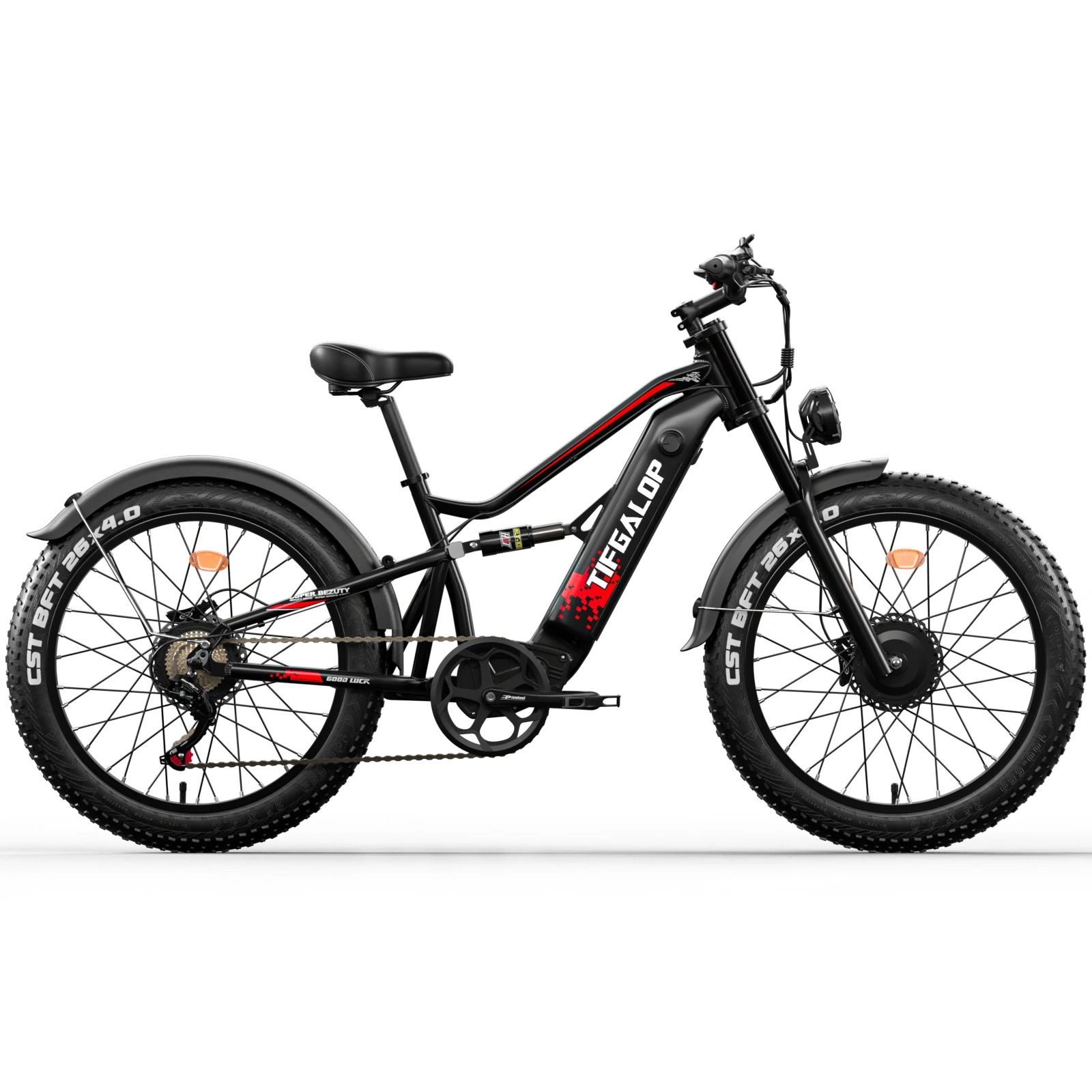 Tifgalop ES7pro Launch of 3000W new powerful electric bicycle ebike with a top speed of 72km/h, Fat tire dual motor ebike