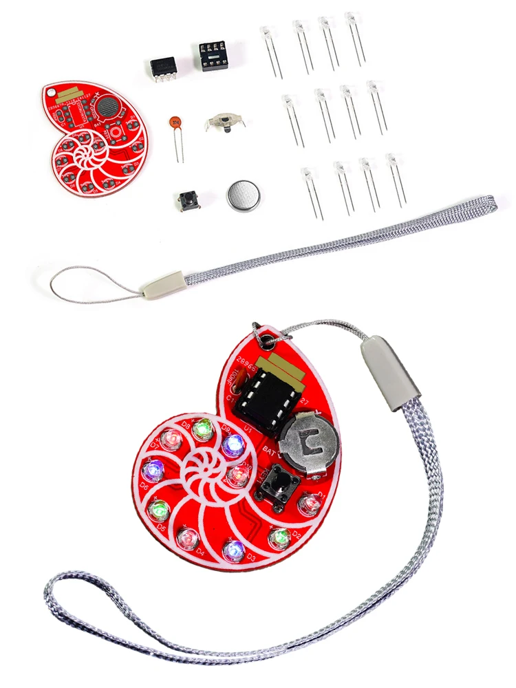DIY لحام التعلم كيت LED قذيفة تدفق ضوء كيت SMD SMT المتعلم لحام كيت لممارسة لحام الإلكترونية