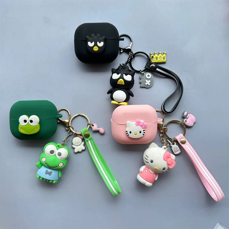 

Soft Silicone Case for Samsung Galaxy Buds 3 / 3 Pro Protective Cover Cases For Samsung Buds3 3pro Headphone Bags With Keyring