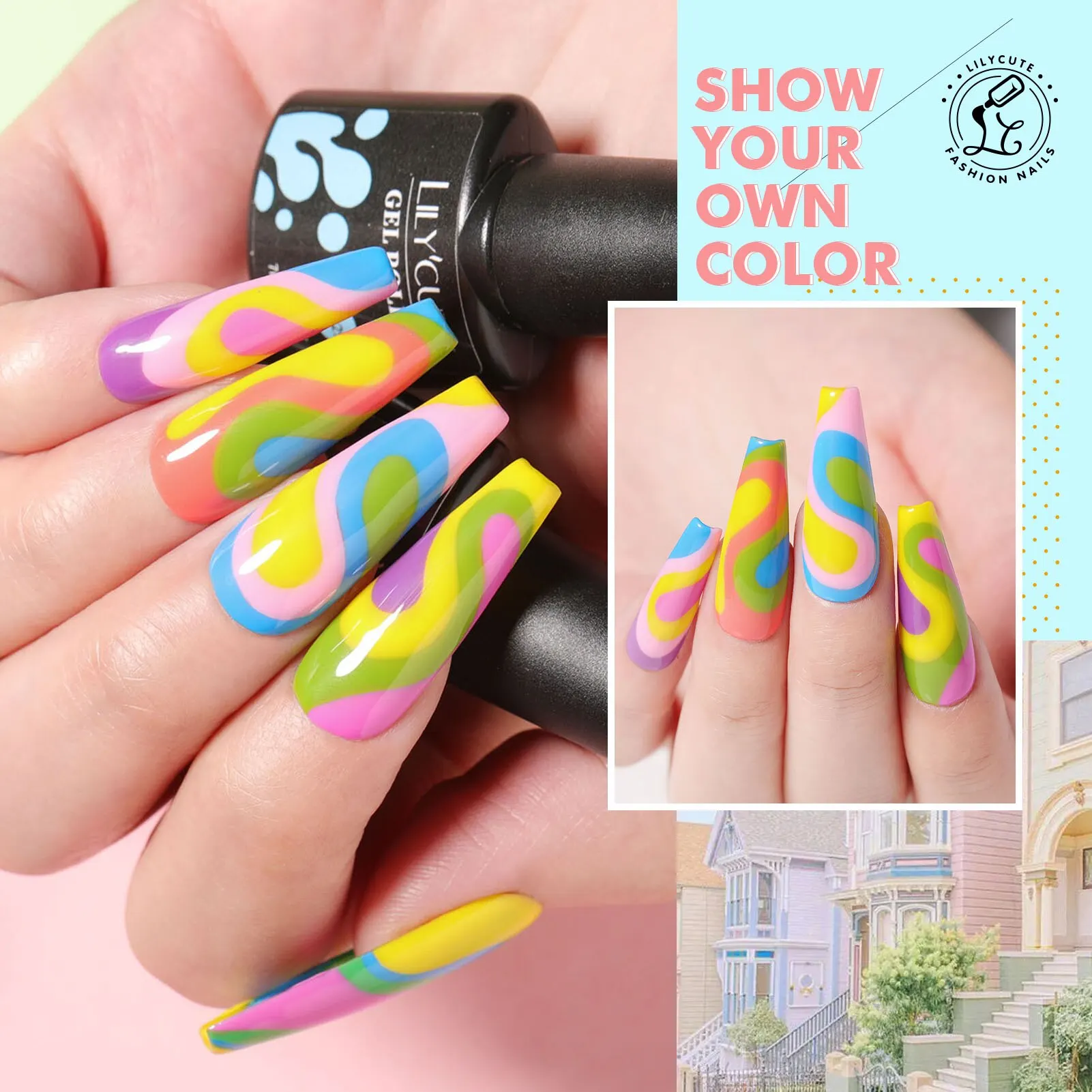 LIToxic-Ensemble de vernis à ongles gel UV semi-continu, kit de vernis à ongles gel Soak Off, 7ml, CircTE, 12 pièces par ensemble, N64.