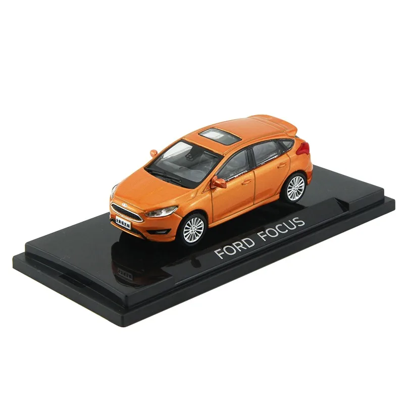 Diecast 1/64 Size Ford Focus Alloy Model Car Ford Car Model Toys for Boys Collection Display Hobby Original Box