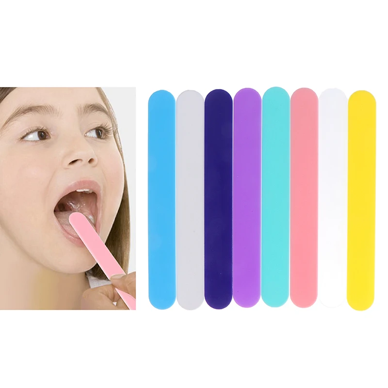 

[GLOW]10Pcs Medical Disposable Waxing Plastic Tongue Stick Depressor Spatula Body Wax.