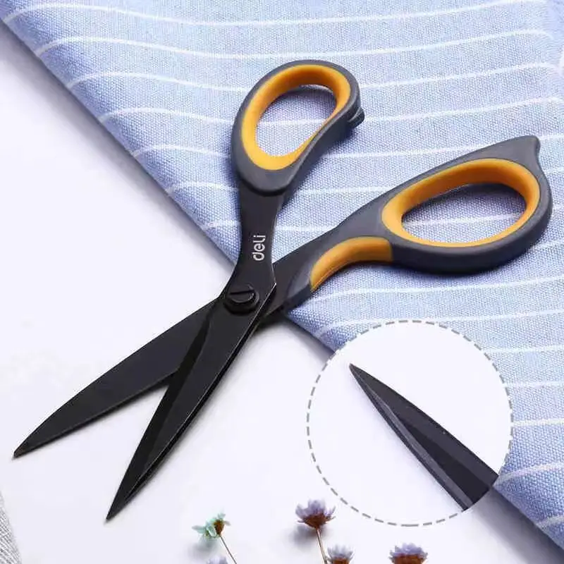 DELI Soft Handle Scissors for Office & Home Use - Durable Sharp Handcraft Scissors for Crafting & Office Supplies