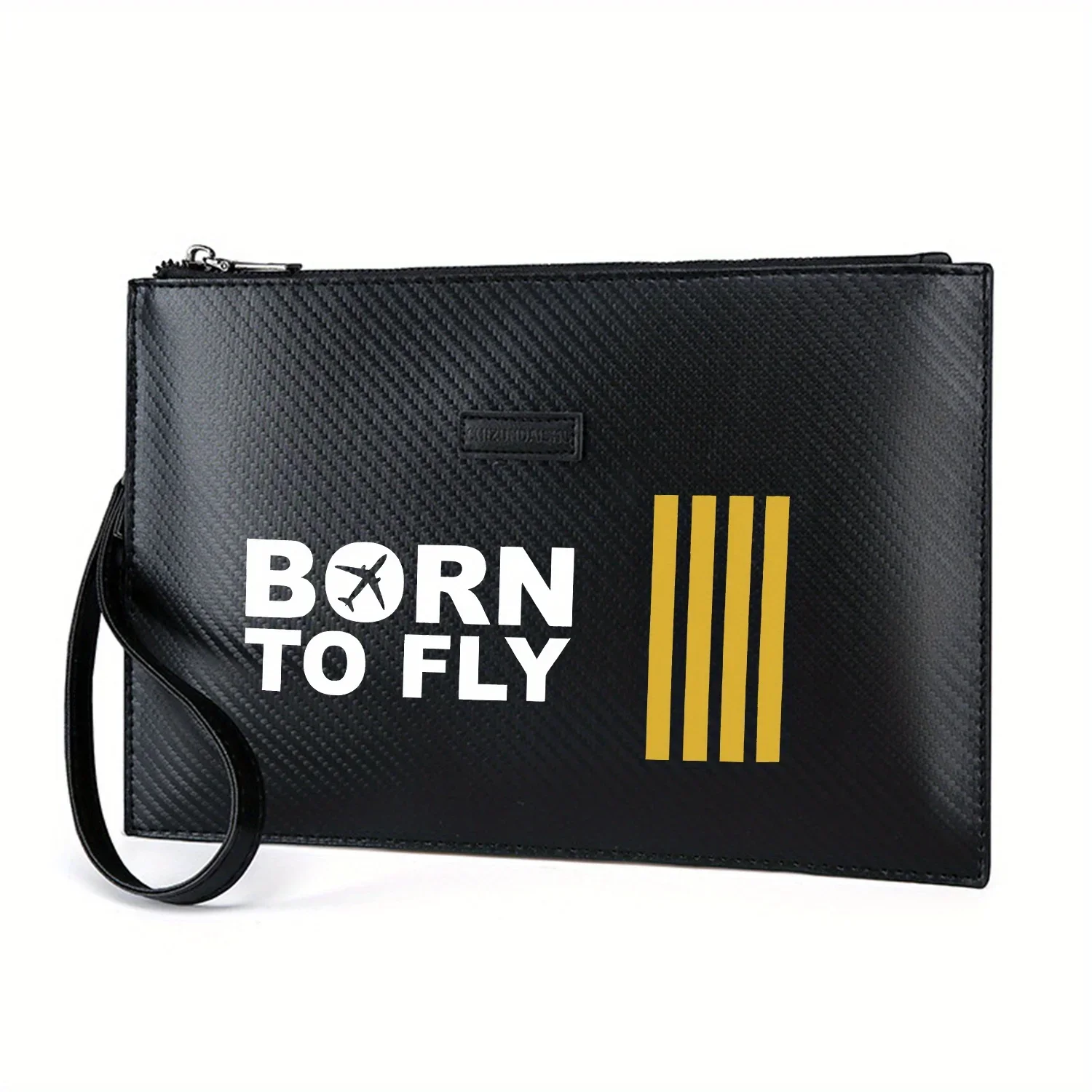 

Элегантная мужская сумка из искусственной кожи с принтом Born to Fly, модная и практичная для повседневной носки