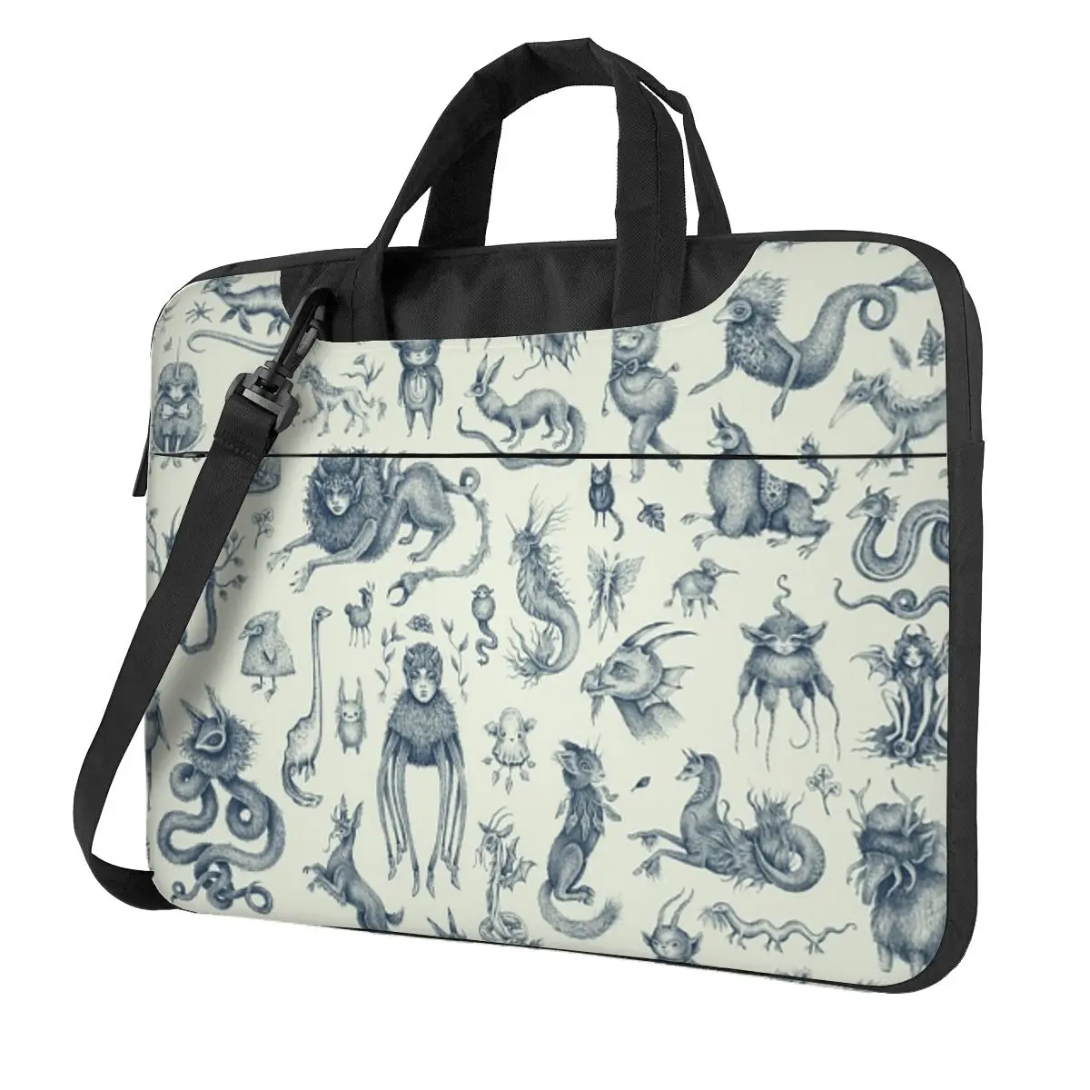 

Beings And Creatures Crossbody Laptop Bag Case Computer Bag 13 14 15.6 Inch Notebook Pouch for Macbook Pro Lenovo