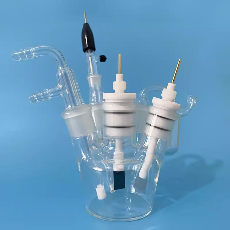 Professional 5-Neck Sealed Electrolysis Cell (50ml to 500ml) for Lab Research, Redox Reaction Electrochemical Synthesis