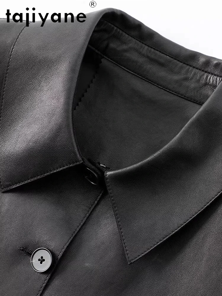 TAJIYANE Genuine Sheepskin Jackets Woman Short Casual Coats High Quality Real Leather Jacket 2025 Autumn Women Clothing дубленка
