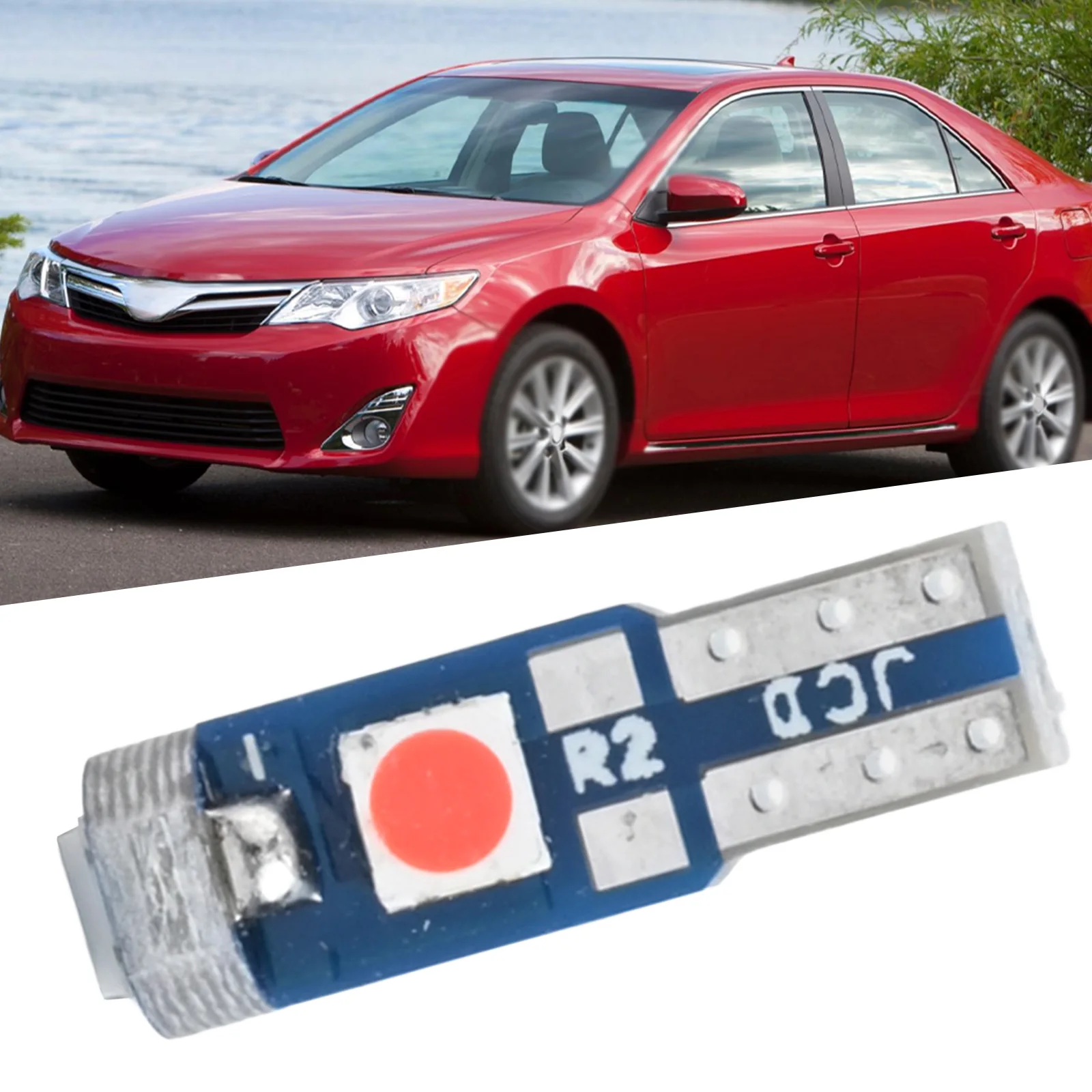 Car Interior Lighting Air Conditioning Light Stylish Touch Bright Illumination Cool Blue Light Easy Installation