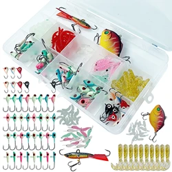 Kit pesca en hielo Free Fisher con señuelos y anzuelo afilado