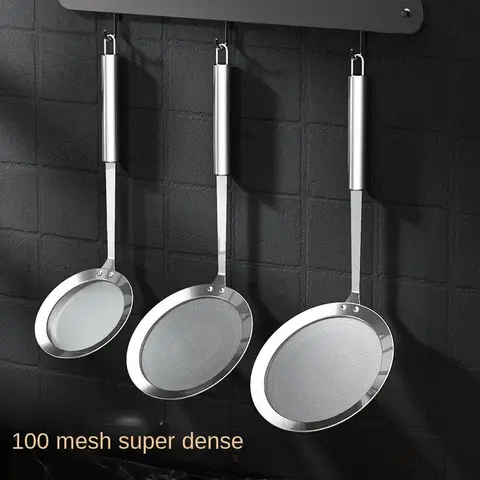 महीन जालीदार 304 स्टेनलेस स्टील छलनी, जूस, अंडा, फिल्टर, कोलंडर, कॉफी, चाय, सब्जियां, छानने का खाना, रसोई के सामान 10 best sales थीज़ीफ़ - №8