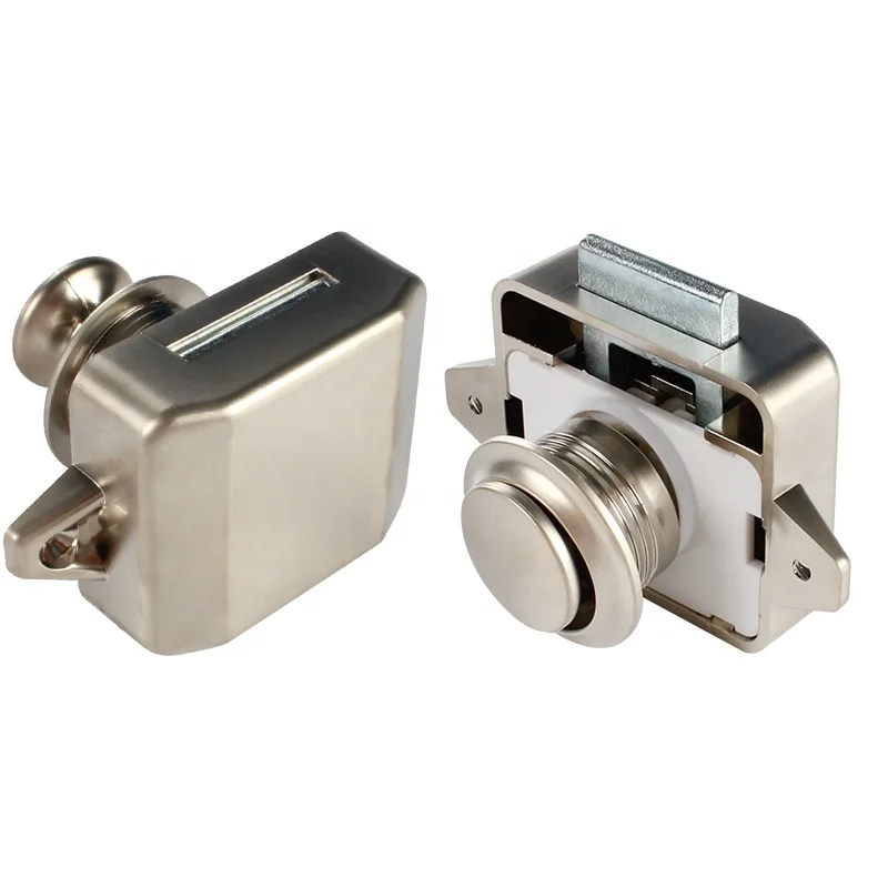 TYTXRV 26mm Zinc Alloy Keyless Push Latch for RV Caravan Boat Large Cabinet Push Lock 10pcs /box