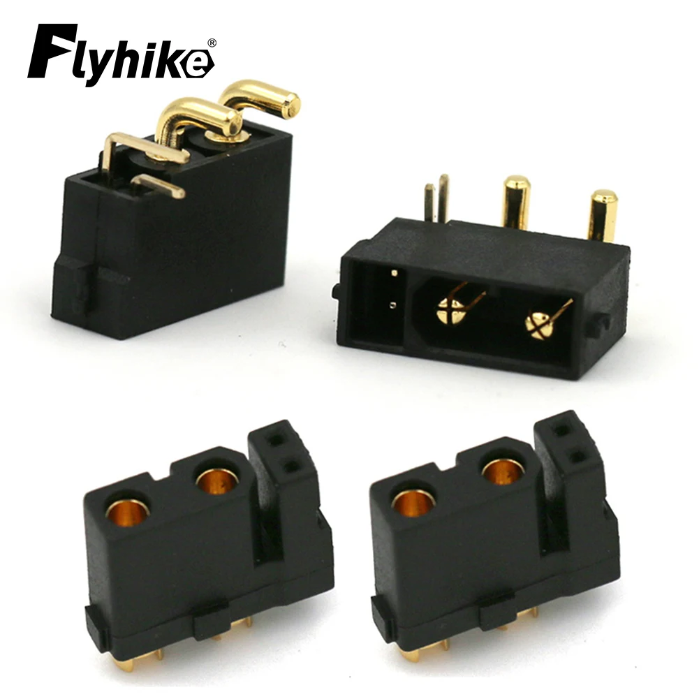 5 Pairs Amass XT30(2+2) XT30PW(2+2) Male Female Gold Plated Plug with Signal Pin for RC Drone Aircraft Car Boat