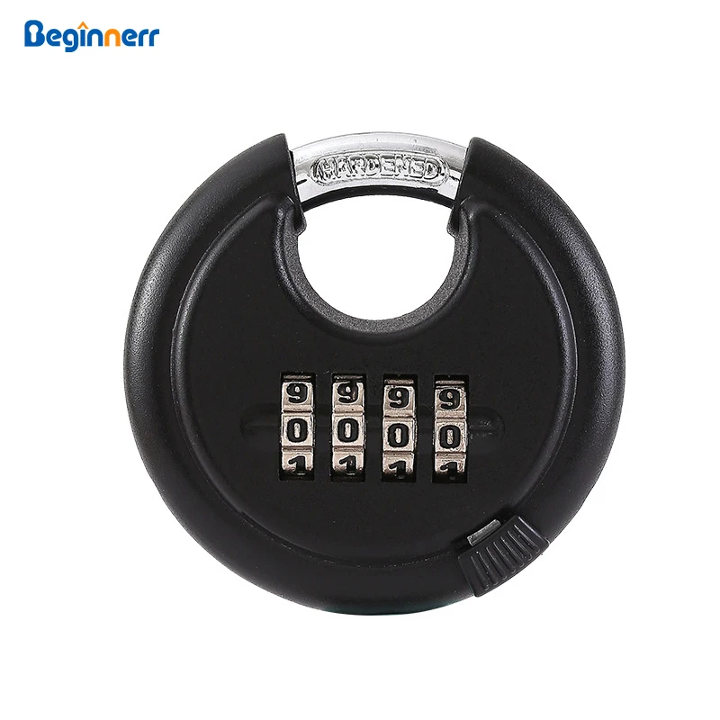 

Black Round Combination PadLock Head Durable Anti-Theft Code Padlock for Warehouse Yard Door Drawer Dormitories