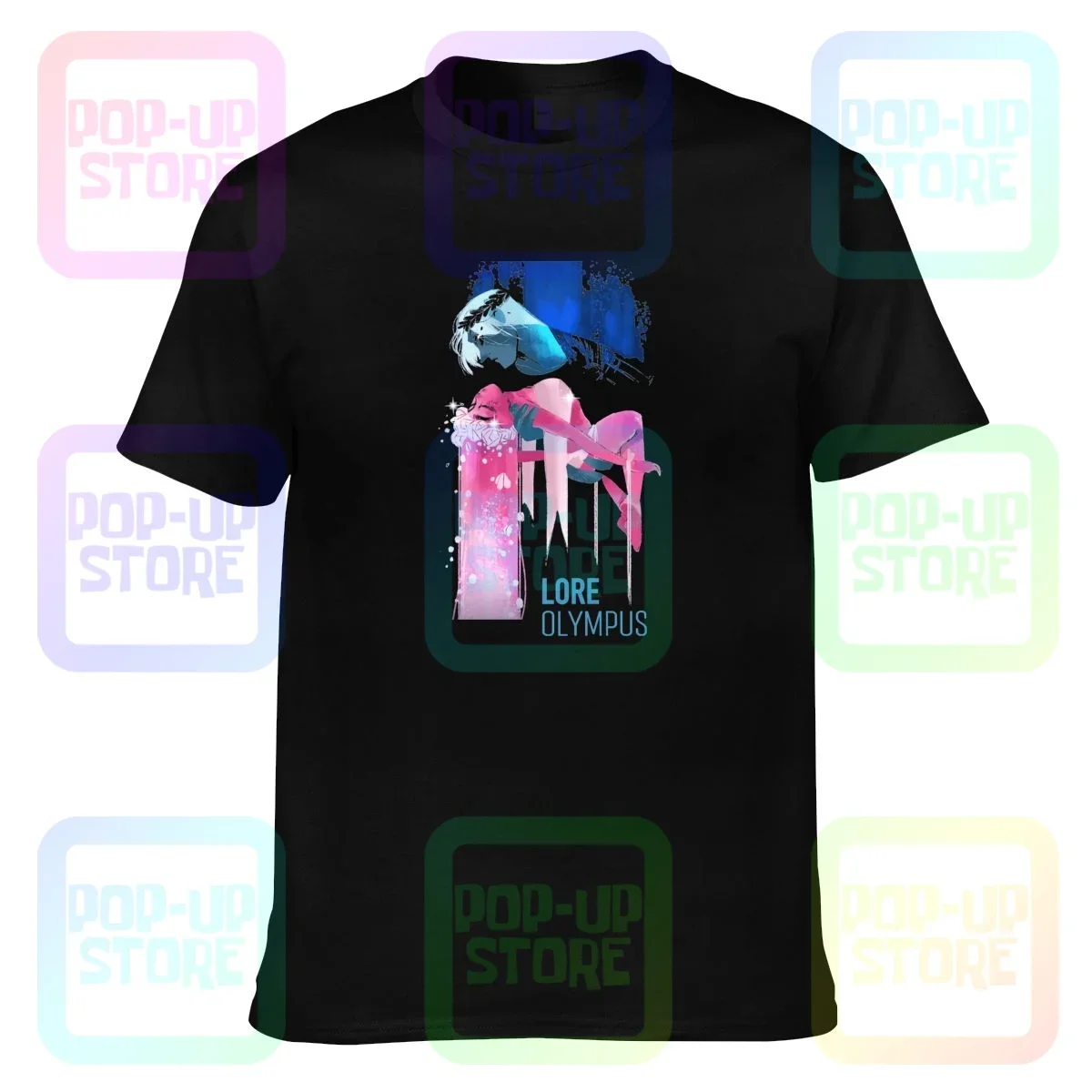 Aol Lore Olympus Hades & Persephone Boyfriend Fit T-shirt Tee Shirt Best Casual Hip Hop High Quality