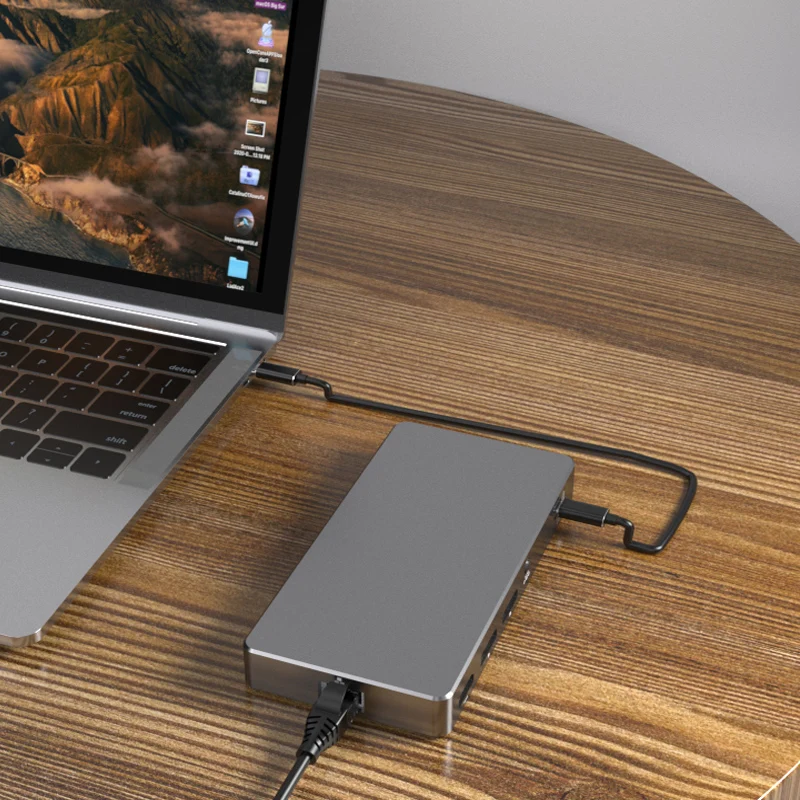عرض ساخن لعام 2025 محطة إرساء Thunderbolt 4 3 s 8K أو شاشة ثلاثية 4K @ 60 هرتز لنظام التشغيل Thunderbolt 3/4/USB C Windows، Book P