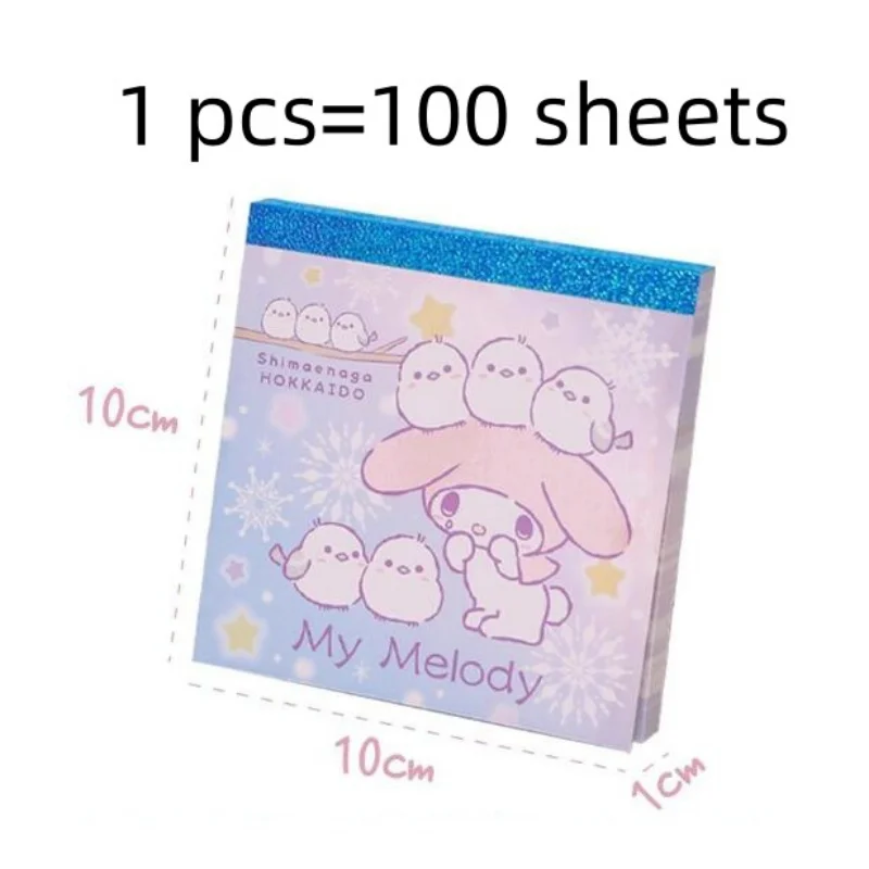 6 Buah/Banyak Sanrio Kuromi Cinnamoroll Hangyodon Memo Pad Kreatif N Kali Alat Tulis Label Notepad Bookmark Post Perlengkapan Sekolah
