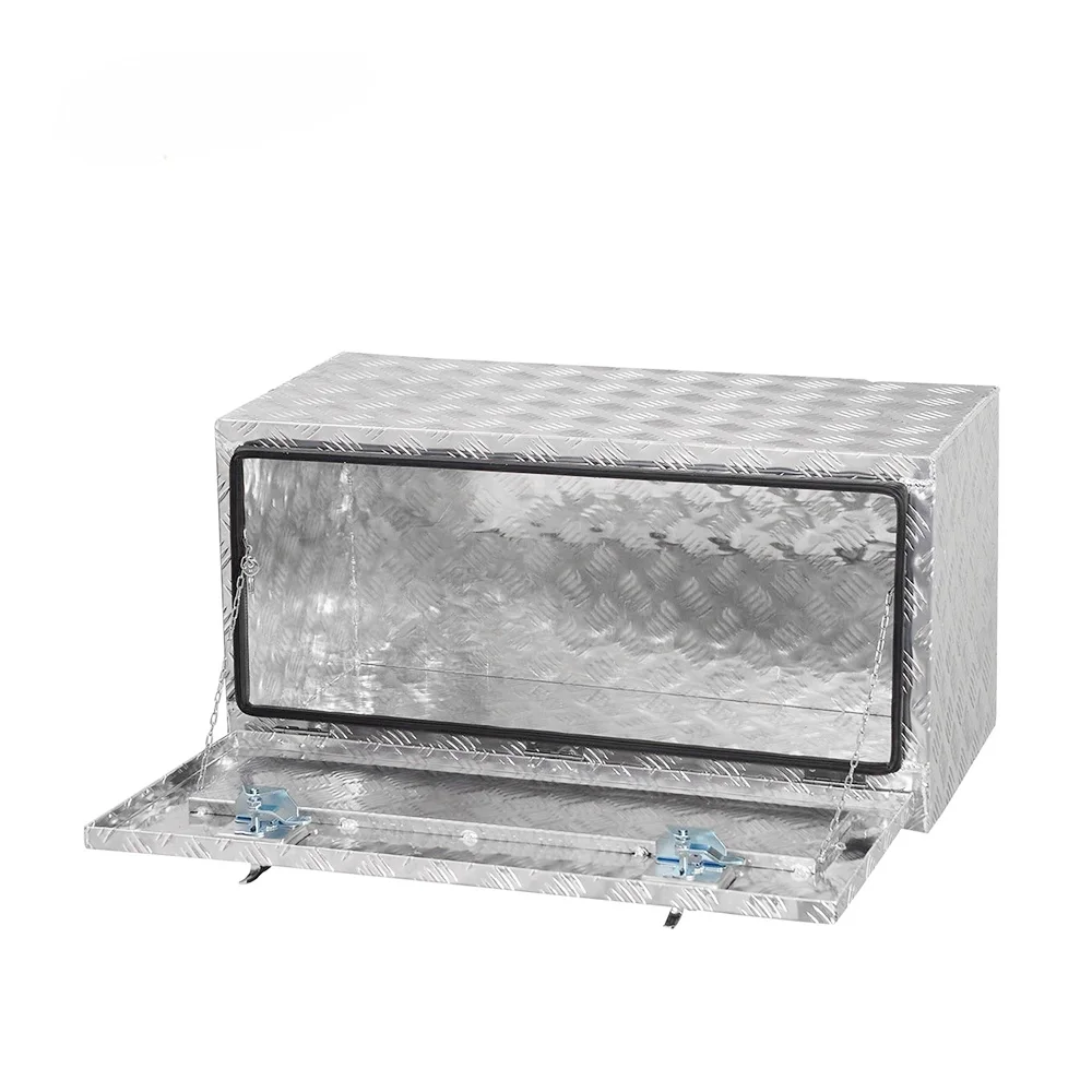 Caja de Herramientas de almacenamiento de remolque impermeable, caja de herramientas de aluminio