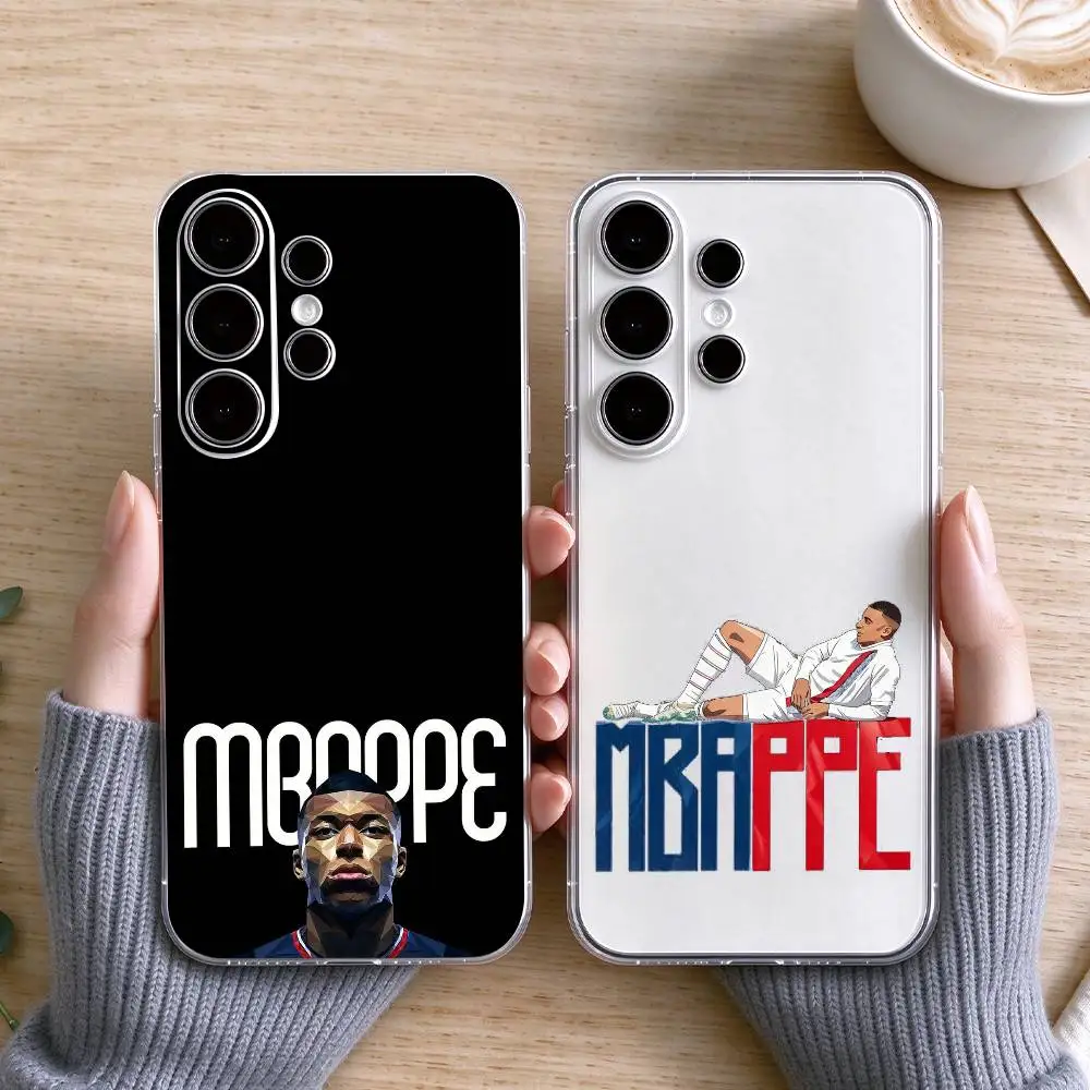 Soccer Superstar Kylian Mbappe  Phone Case For Samsung S25,S24,S21,S22,S23,S30,Ultra,S20,Plus,Fe Transparent Cover Gift