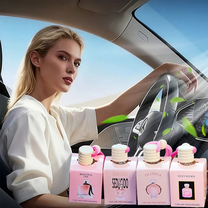 4-teiliges Auto-Parfüm-Set, langanhaltender Lufterfrischer, Auto-Innenraumzubehör, bezaubernder und frischer Duft, Geschenkidee für Feiertage