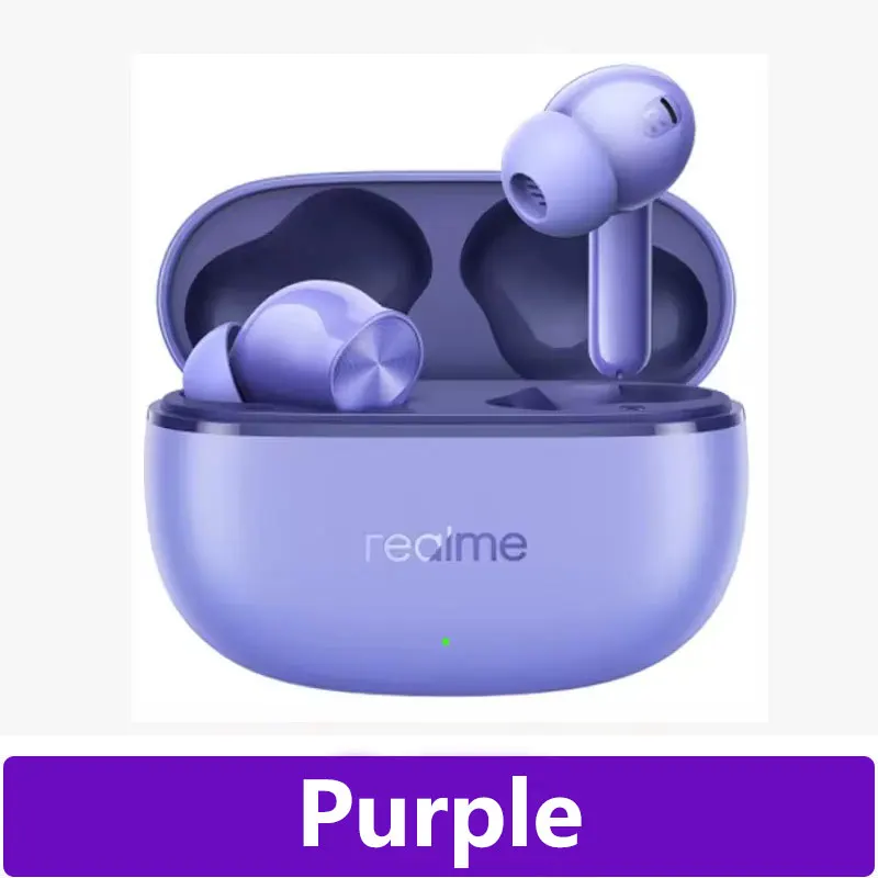 الأصلي Realme Buds T200 Lite Dual-mic Al 12.4 مللي متر محرك باس ديناميكي يصل إلى 48 ساعة تشغيل IPX4 مقاومة للماء