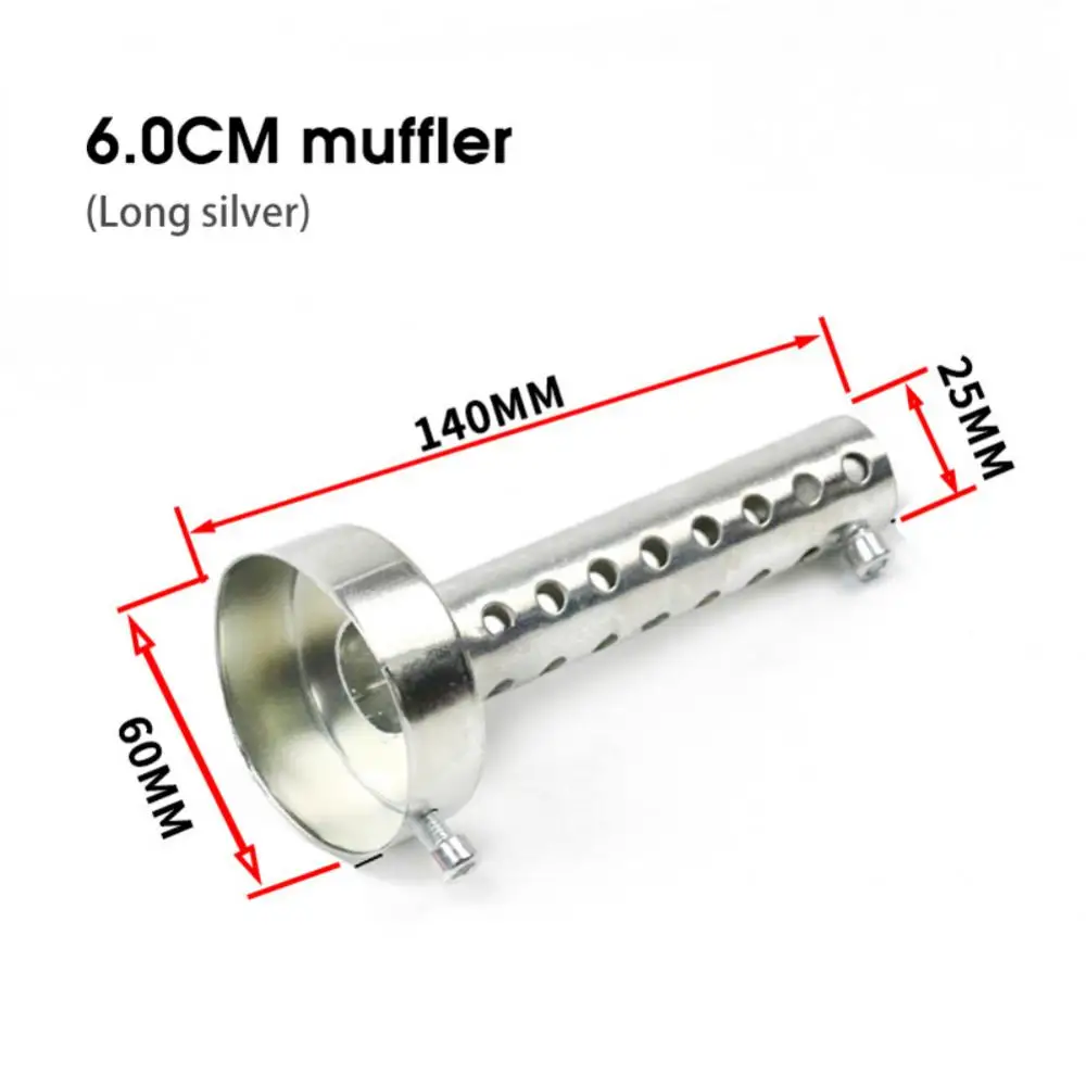 Adjustable Motorcycle Exhaust Muffler Universal Sound-reducing Nozzle Back Pressure Core Durable Various Caliber Length