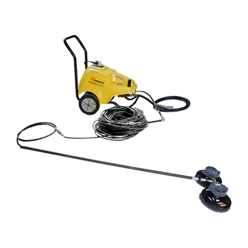 

Hand-held Telescopic Pole Solar Panel Cleaning Equipment Rotating Brushes with High Pressure Water Pump for Solar Power System