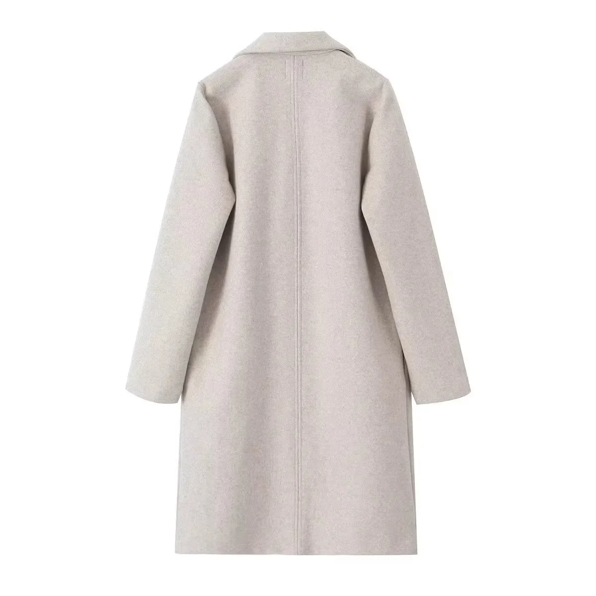 nuovo vestito da donna 2024 vestito da donna in stile europeo e americano nuova moda temperamento casual cappotto semplice cappotto cappotto di lana