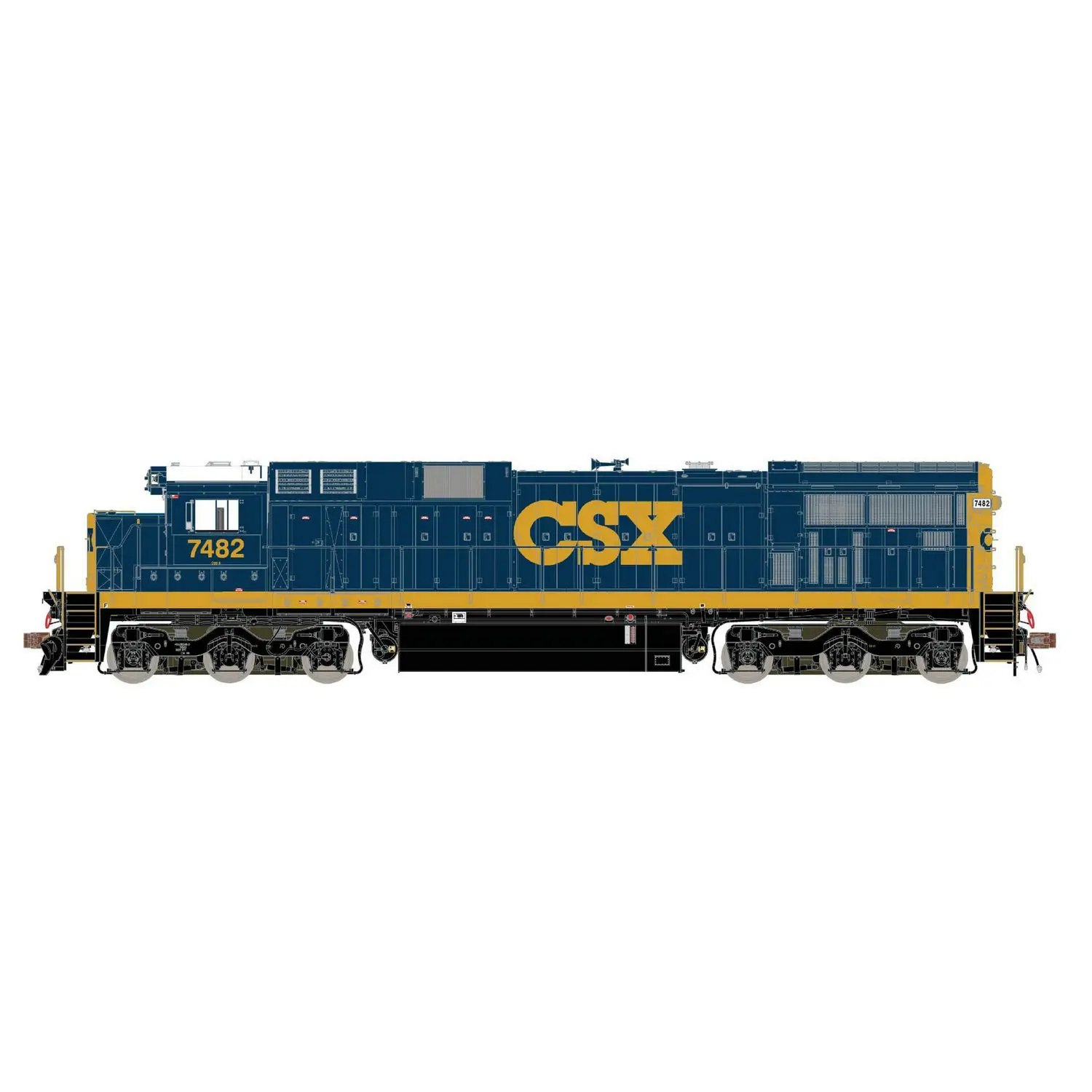 SCALETRAINS Train Model HO Type 1/87 ESU Digital Sound Effect/analog Selection C39-8 Diesel Locomotive CSX 7482 Painting Train