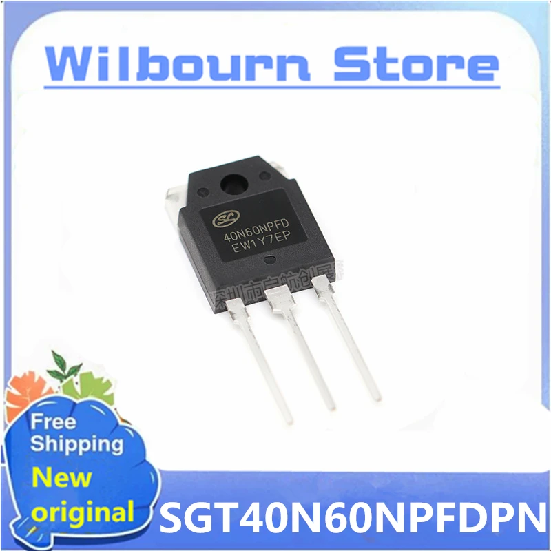 

10PCS/lot 40N60NPFD TO-3P 40N60 600V 40A IGBT SGT40N60NPFDPN TO3P in stock