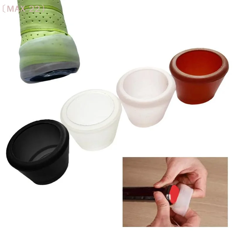 〔MAX-22〕Tennis Racket Handle End Cover Protective Racquet Butt Cap Accessory Silicone Antislip Universal Easy Install