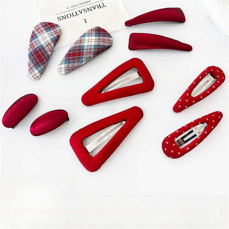 

1 Pairs Simple Fabric Hair Clip for Women & Girls, Bangs Side Hair Barrettes Unisex Fashion Hair Accessories