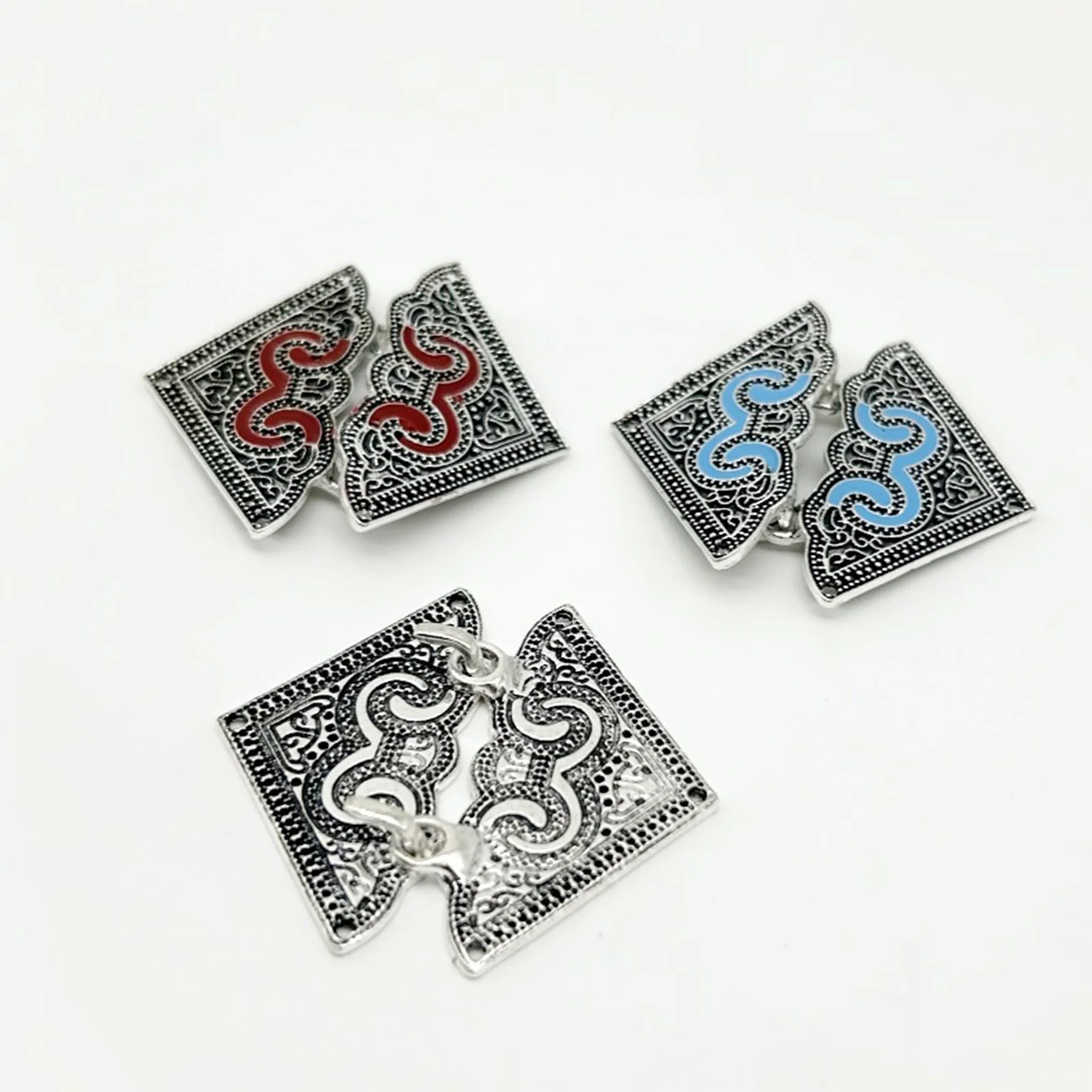 Estilo étnico liga emparelhado fivela botão trajes acessórios para borla colete lapela palco desempenho trajes combinando favor