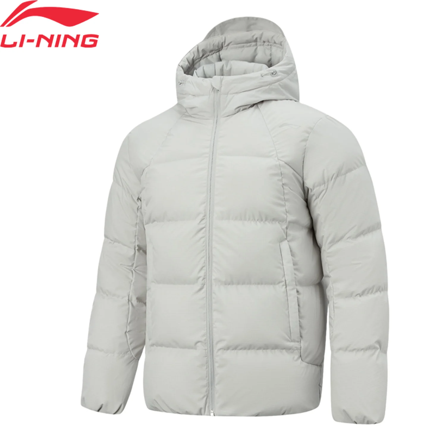 

Мужской тренировочный короткий пуховик Li-Ning LN FIR WARM для фитнеса, 80% утиный пух, 3D пуховик с подкладкой на талии AYMV495