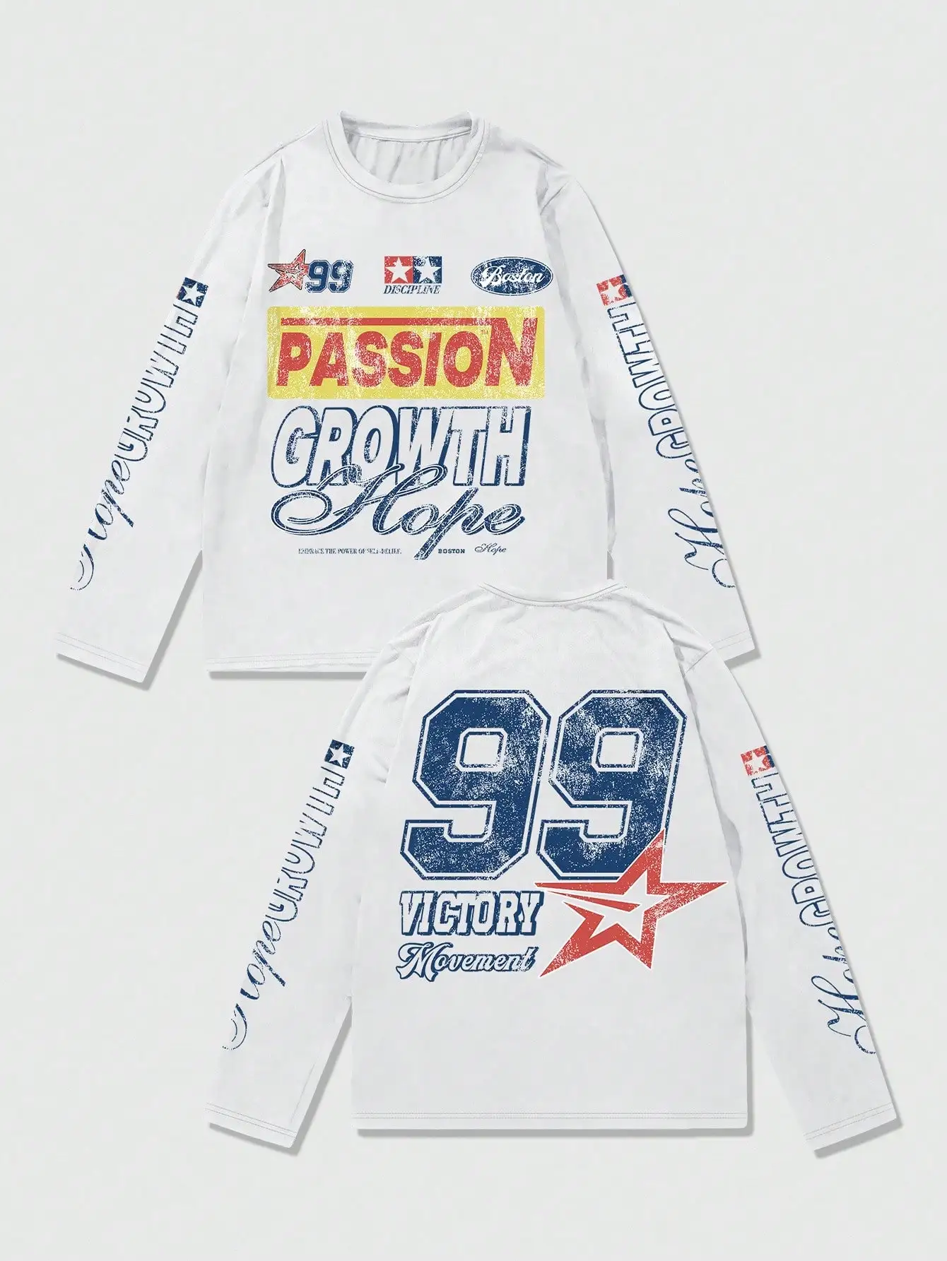 

Мужская футболка с длинным рукавом и графическим принтом в стиле гоночной тематики, легкий повседневный топ для весны и лета