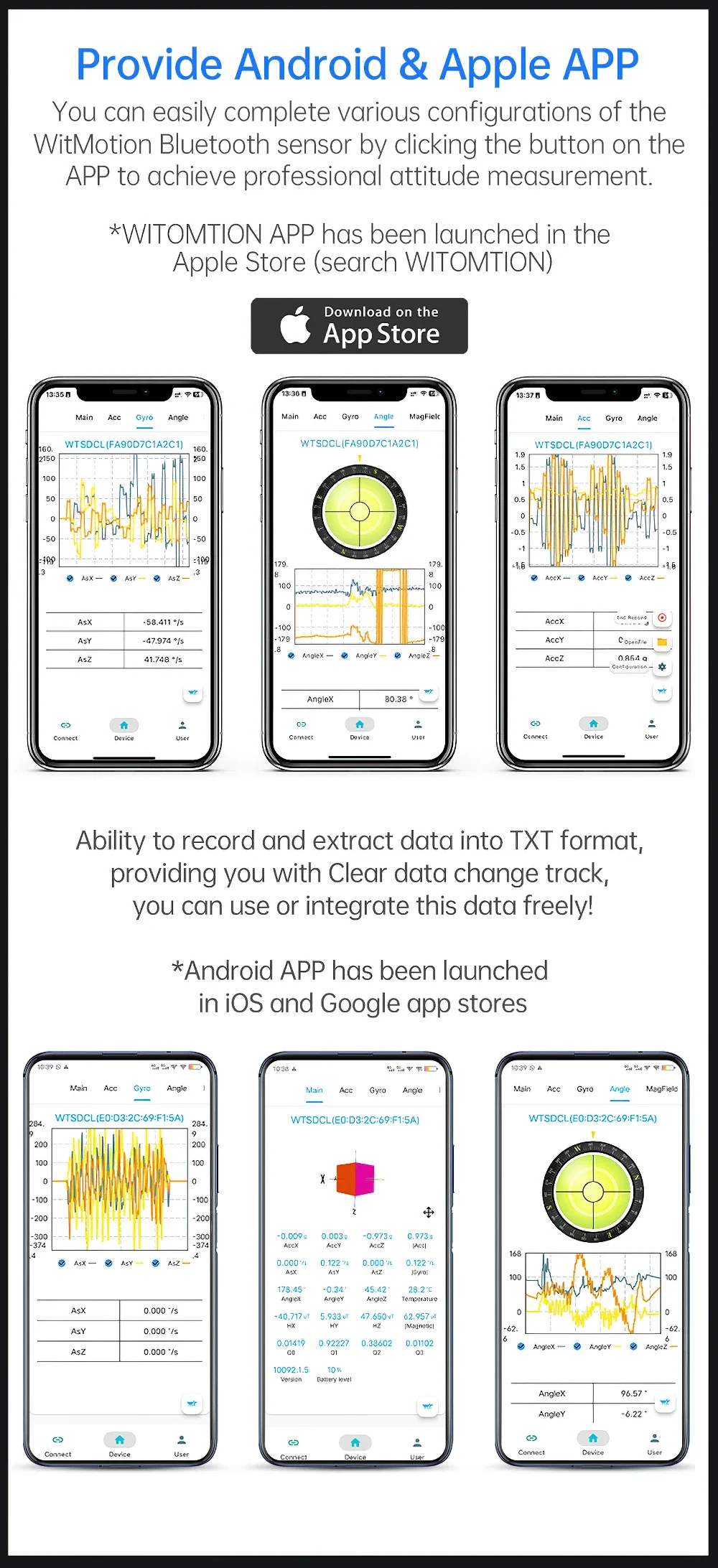 WT9011DCL Nieuwe WitMotion Bluetooth 5.0 Accelerometer Hoeksensor Elektronische Kompas Gyro voor Arduino