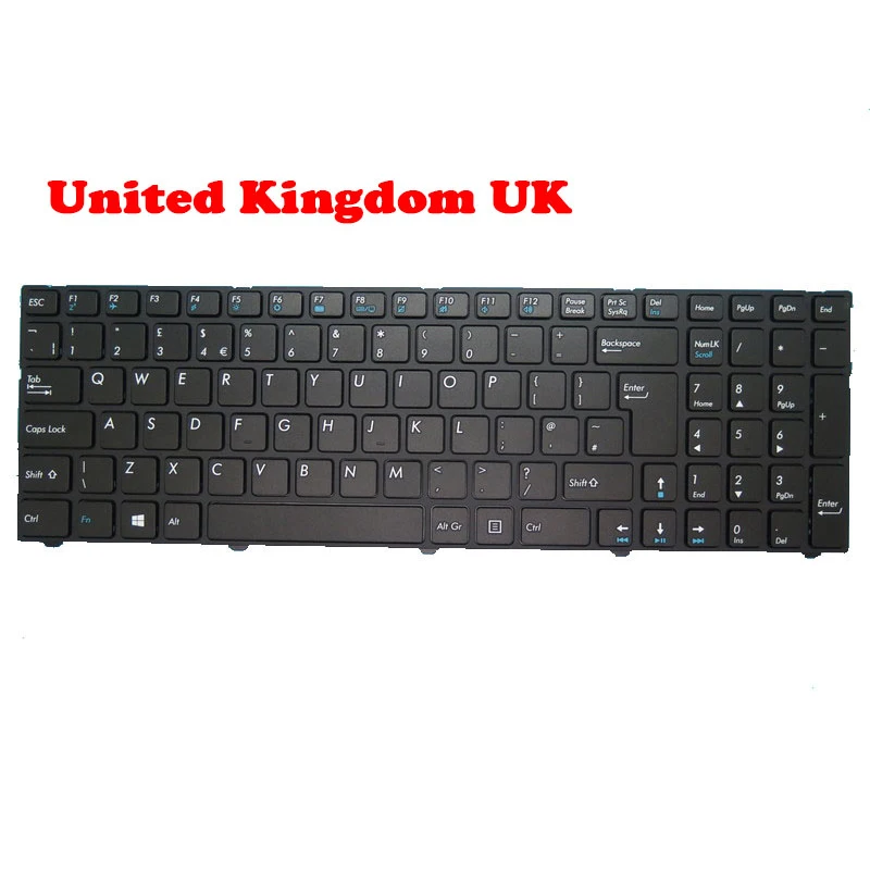 Laptop Keyboard For Medion AKOYA P7641 MD60014 MD60130 MD60266 MD60396 MD60398 MD99627 MD99793 MD99823 MD99856 United Kingdom UK