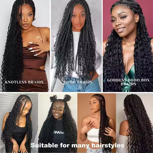 Human Braiding Hair Deep Wave Bulk for Braiding No Weft Deep Curly Braiding Hair for Boho Braids Brazilian Virgin Human Hair - Image 5
